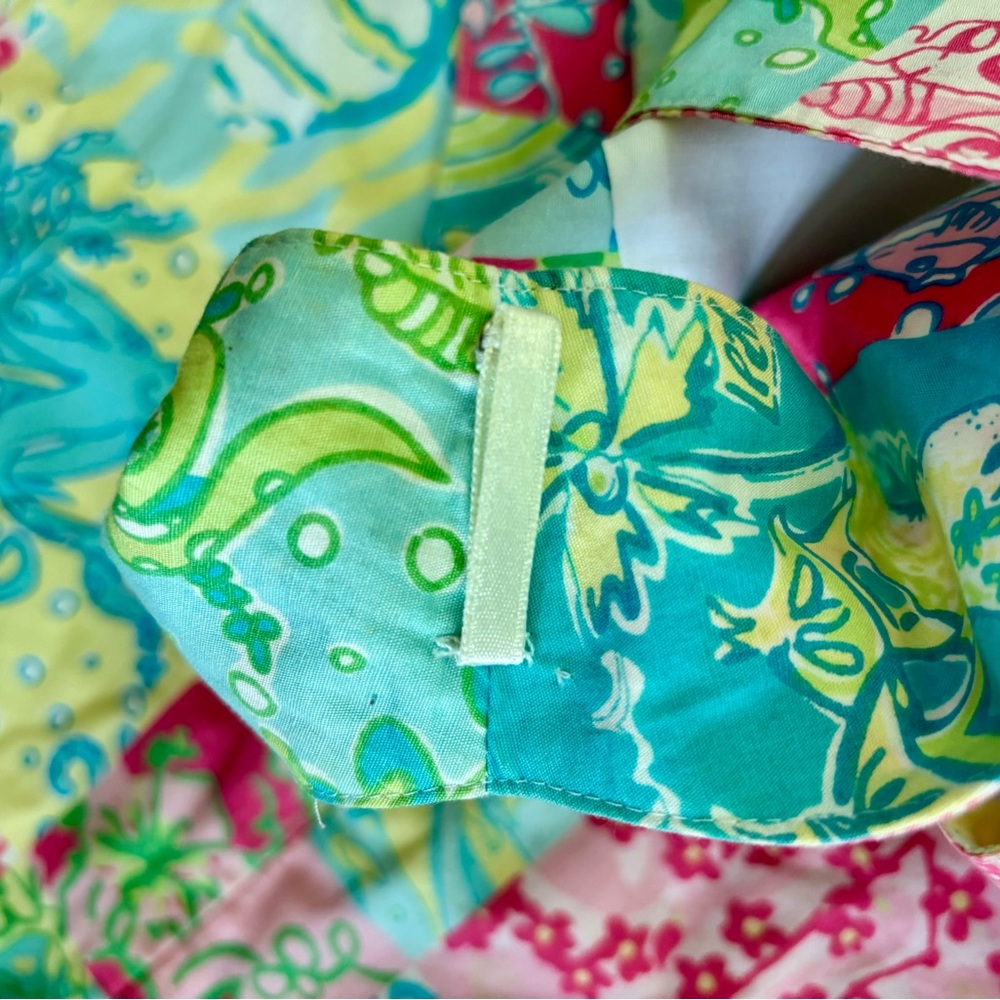 Adorable Lilly Pulitzer Sleeveless Shift Dress Size 6 Y2K Millennium Patch - Picture 8 of 8